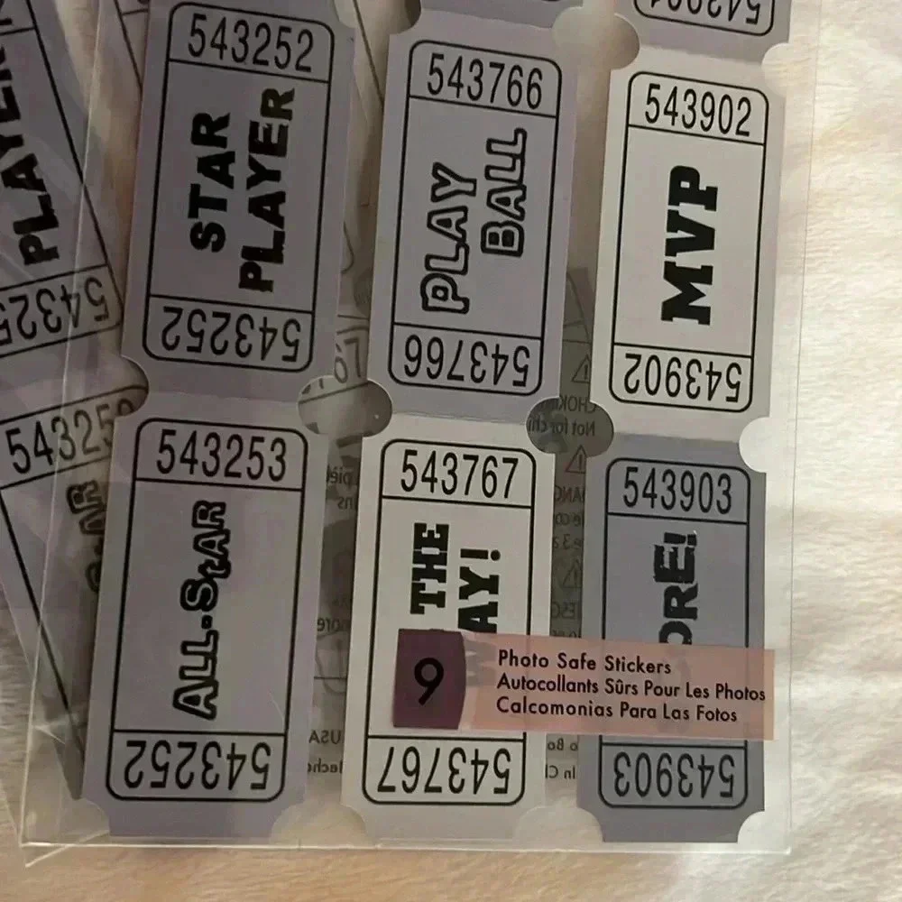 Sticko sports package ticket MVP‎ stickers